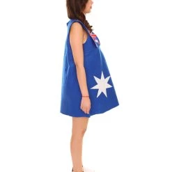 FLAGWIGS Adult Women's Australia Flag Trolls Dress Sport Costume | Patriotic Cosplay Costume 13 FLAGWIGS Adult Women's Australia Flag Trolls Dress Sport Costume | Patriotic Cosplay Costume