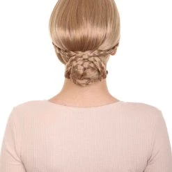 HPO Women's Womens Medieval Renaissance Wig | Elegant Princess Braided Blonde Wig | Premium Breathable Capless Cap 12 HPO Women's Womens Medieval Renaissance Wig | Elegant Princess Braided Blonde Wig | Premium Breathable Capless Cap