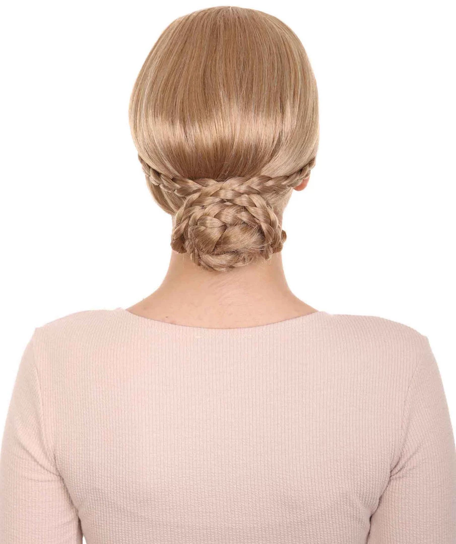 HPO Women's Womens Medieval Renaissance Wig | Elegant Princess Braided Blonde Wig | Premium Breathable Capless Cap 4 HPO Women's Womens Medieval Renaissance Wig | Elegant Princess Braided Blonde Wig | Premium Breathable Capless Cap