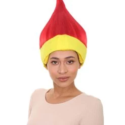 HPO Red And Yellow Elf Wig | Premium Breathable Capless Cap