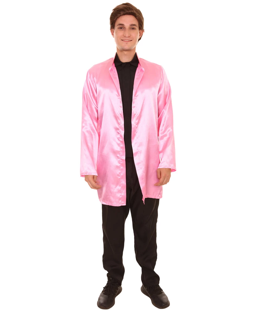 HPO Adult Men's Chinese Traditional Martial Arts King Fu Uniform Costume | Pink Cosplay Costume 2 HPO Adult Men's Chinese Traditional Martial Arts King Fu Uniform Costume | Pink Cosplay Costume