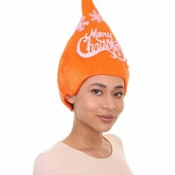 HPO Orange Christmas Tree Unisex Wig | Mary Christmas Wig | Premium Breathable Capless Cap Women's 14 HPO Orange Christmas Tree Unisex Wig | Mary Christmas Wig | Premium Breathable Capless Cap Women's