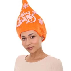 HPO Orange Christmas Tree Unisex Wig | Mary Christmas Wig | Premium Breathable Capless Cap Women's