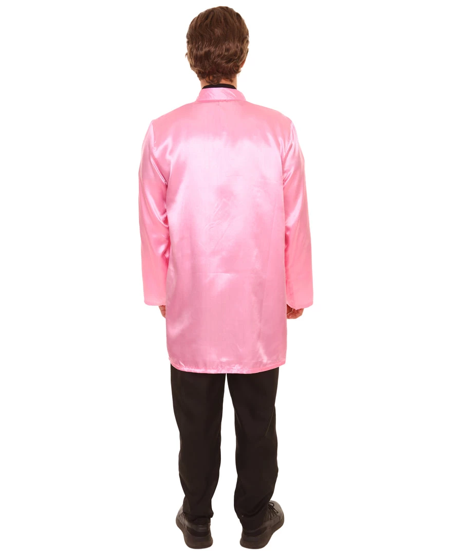 HPO Adult Men's Chinese Traditional Martial Arts King Fu Uniform Costume | Pink Cosplay Costume 5 HPO Adult Men's Chinese Traditional Martial Arts King Fu Uniform Costume | Pink Cosplay Costume