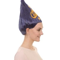 HPO Women's Blue Christmas Tree Unisex Wig | Merry Christmas Tag Wig | Premium Breathable Capless Cap