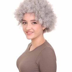 HPO Grandma Grey Womens Wig | Super Size Jumbo Afro Fancy Halloween Wig | Premium Breathable Capless Cap Men's