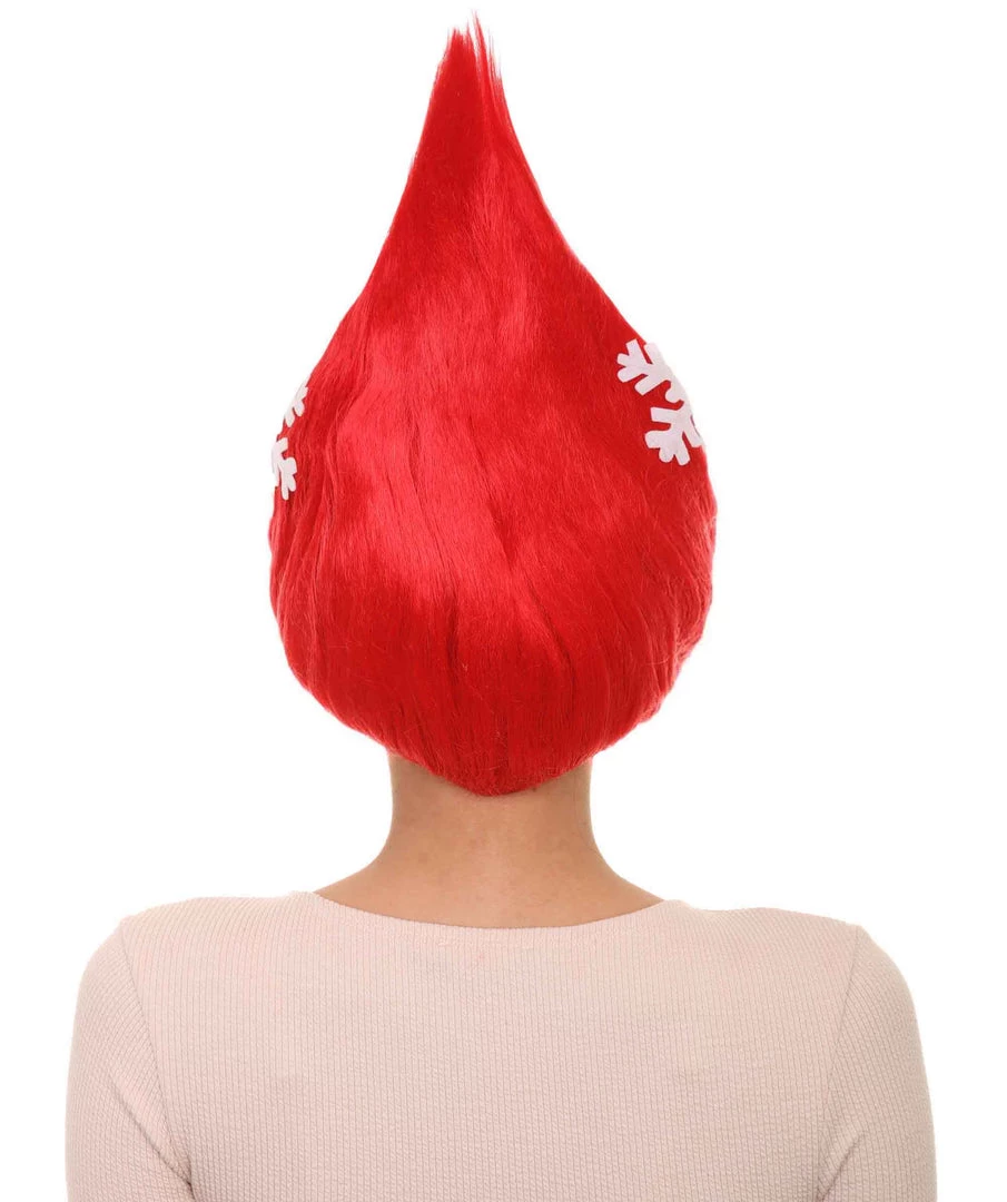 HPO Red Christmas Tree Unisex Wig | Merry Chrrismas Celebration Wig | Premium Breathable Capless Cap Women's 4 HPO Red Christmas Tree Unisex Wig | Merry Chrrismas Celebration Wig | Premium Breathable Capless Cap Women's