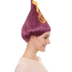 HPO Purple Christmas Tree Unisex Wig | Mary Christmas Wig | Premium Breathable Capless Cap Women's 13 HPO Purple Christmas Tree Unisex Wig | Mary Christmas Wig | Premium Breathable Capless Cap Women's