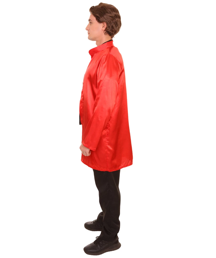 HPO Adult Men's Chinese Traditional Martial Arts Kung Fu Uniform Costume | Red Cosplay Costume 3 HPO Adult Men's Chinese Traditional Martial Arts Kung Fu Uniform Costume | Red Cosplay Costume