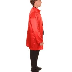 HPO Adult Men's Chinese Traditional Martial Arts Kung Fu Uniform Costume | Red Cosplay Costume 11 HPO Adult Men's Chinese Traditional Martial Arts Kung Fu Uniform Costume | Red Cosplay Costume