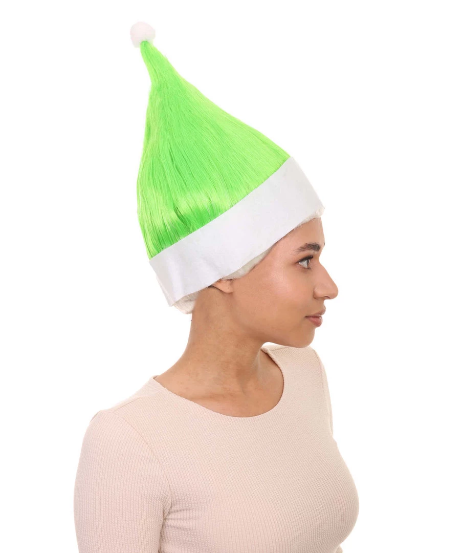 HPO Lime Green Elf Wig | Christmas Troll Wigs | Premium Breathable Capless Cap Women's 5 HPO Lime Green Elf Wig | Christmas Troll Wigs | Premium Breathable Capless Cap Women's