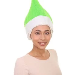 HPO Lime Green Elf Wig | Christmas Troll Wigs | Premium Breathable Capless Cap Women's 14 HPO Lime Green Elf Wig | Christmas Troll Wigs | Premium Breathable Capless Cap Women's