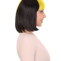 FLAGWIGS Women Patriotic Belgium Flag Bob Wig | Premium Breathable Capless Cap Women's