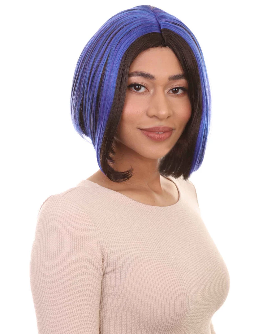 HPO Womens Monster Cosplay Wig | Purple & Black TV/Movie Wigs | Premium Breathable Capless Cap Women's 4 HPO Womens Monster Cosplay Wig | Purple & Black TV/Movie Wigs | Premium Breathable Capless Cap Women's