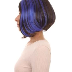 HPO Womens Monster Cosplay Wig | Purple & Black TV/Movie Wigs | Premium Breathable Capless Cap Women's 11 HPO Womens Monster Cosplay Wig | Purple & Black TV/Movie Wigs | Premium Breathable Capless Cap Women's