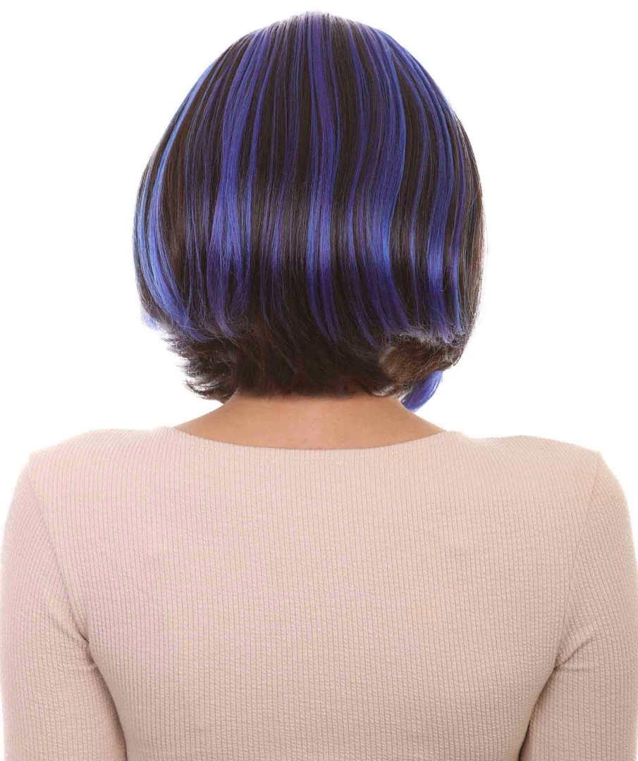 HPO Womens Monster Cosplay Wig | Purple & Black TV/Movie Wigs | Premium Breathable Capless Cap Women's 6 HPO Womens Monster Cosplay Wig | Purple & Black TV/Movie Wigs | Premium Breathable Capless Cap Women's