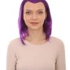 HPO Women's Womens Animation Wig | Purple TV/Movie Wigs | Premium Breathable Capless Cap