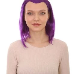 HPO Women's Womens Animation Wig | Purple TV/Movie Wigs | Premium Breathable Capless Cap