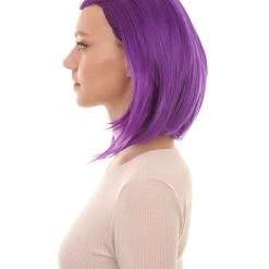 HPO Women's Womens Animation Wig | Purple TV/Movie Wigs | Premium Breathable Capless Cap