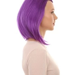 HPO Women's Womens Animation Wig | Purple TV/Movie Wigs | Premium Breathable Capless Cap