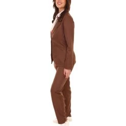 HPO Adult Women's Deluxe Party Suit Costume | Dark Brown Cosplay Costume