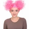 HPO Pink Harlequin Womens Wig | TV/Movie Party Ready Fancy Cosplay Halloween Wig | Premium Breathable Capless Cap Men's