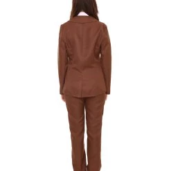 HPO Adult Women's Deluxe Party Suit Costume | Dark Brown Cosplay Costume