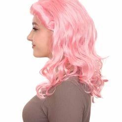 HPO Women's Womens 40's Pin Up Girl Wig | Pink Vintage Wig | Premium Breathable Capless Cap 11 HPO Women's Womens 40's Pin Up Girl Wig | Pink Vintage Wig | Premium Breathable Capless Cap