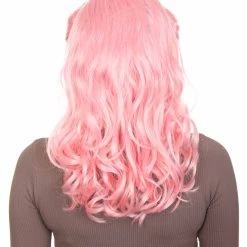 HPO Women's Womens 40's Pin Up Girl Wig | Pink Vintage Wig | Premium Breathable Capless Cap 12 HPO Women's Womens 40's Pin Up Girl Wig | Pink Vintage Wig | Premium Breathable Capless Cap