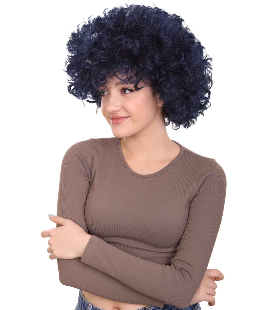 HPO Unisex Afro Wig | Party Event Ready Cosplay Multiple Color Options Halloween Wig Women's 9 HPO Unisex Afro Wig | Party Event Ready Cosplay Multiple Color Options Halloween Wig Women's