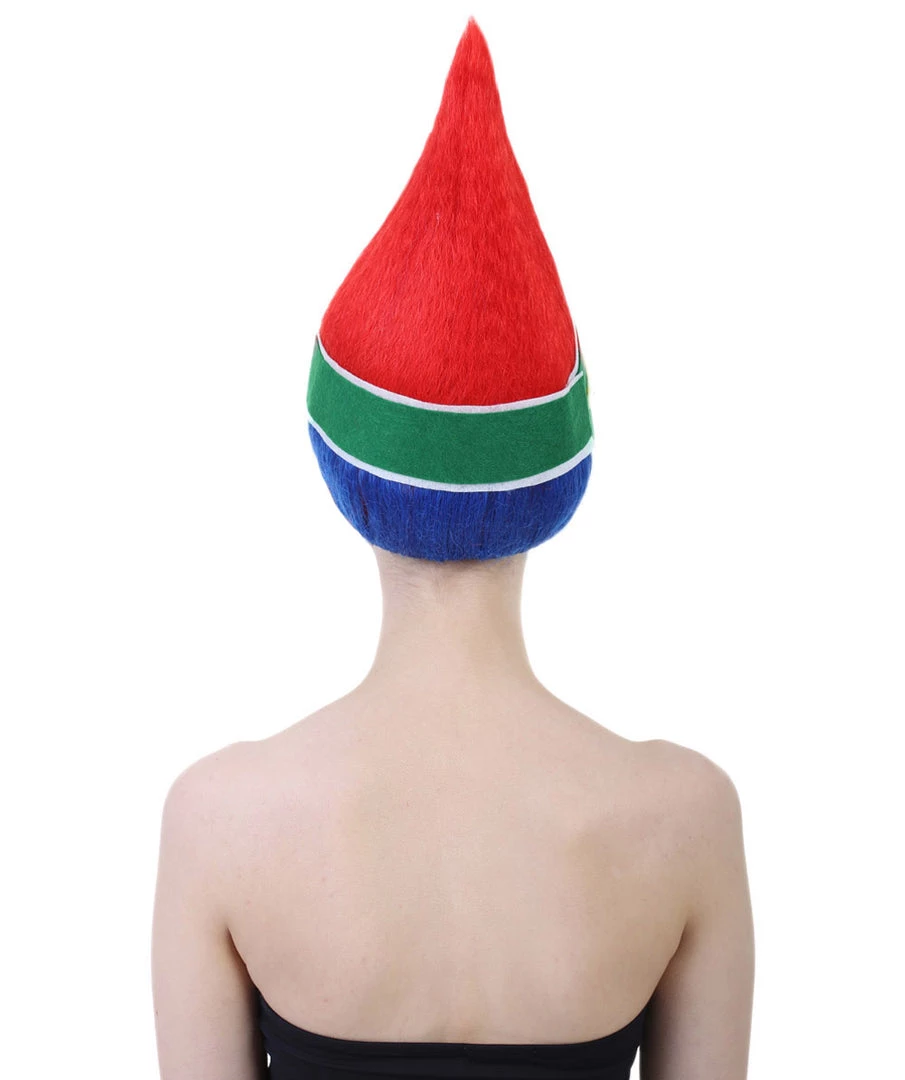 FLAGWIGS Women's South Africa Flag Troll Wig | National Pride Multicolor Sport Wig | Premium Breathable Capless Cap 4 FLAGWIGS Women's South Africa Flag Troll Wig | National Pride Multicolor Sport Wig | Premium Breathable Capless Cap