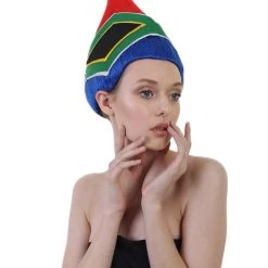 FLAGWIGS Women's South Africa Flag Troll Wig | National Pride Multicolor Sport Wig | Premium Breathable Capless Cap 14 FLAGWIGS Women's South Africa Flag Troll Wig | National Pride Multicolor Sport Wig | Premium Breathable Capless Cap