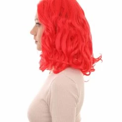 HPO Women's Womens Curly Wig | Red Cosplay TV/Movie Wigs | Premium Breathable Capless Cap 11 HPO Women's Womens Curly Wig | Red Cosplay TV/Movie Wigs | Premium Breathable Capless Cap
