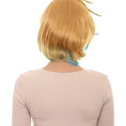 HPO Gaming Womens Wig | Yellow And Blue Anime Cosplay Wigs | Premium Breathable Capless Cap 12 HPO Gaming Womens Wig | Yellow And Blue Anime Cosplay Wigs | Premium Breathable Capless Cap