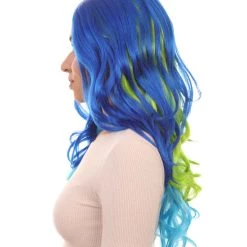 HPO Men's Two-Tone Long Wavy Womens Wig | Sexy Cosplay Party Halloween Wig | Premium Breathable Capless Cap 11 HPO Men's Two-Tone Long Wavy Womens Wig | Sexy Cosplay Party Halloween Wig | Premium Breathable Capless Cap
