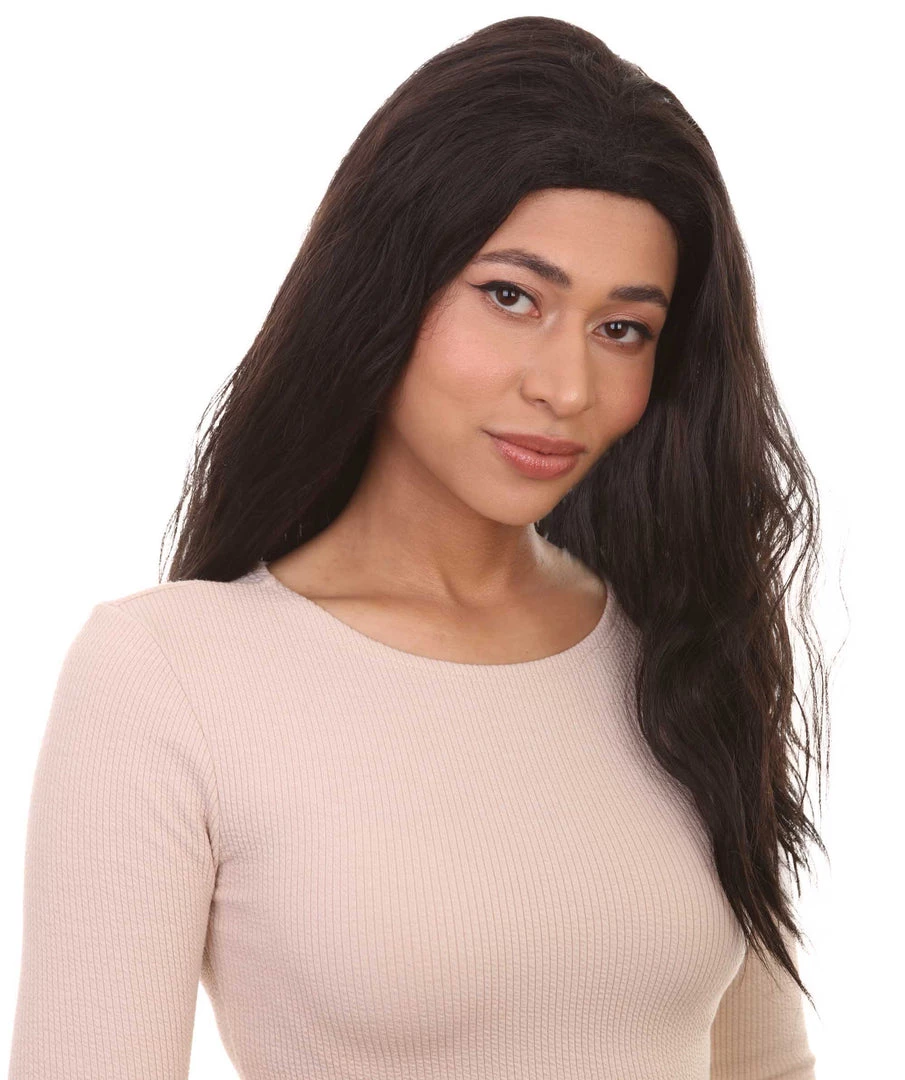 HPO Women's Fighting Character Wig | Black Wigs | Premium Breathable Capless Cap 6 HPO Women's Fighting Character Wig | Black Wigs | Premium Breathable Capless Cap