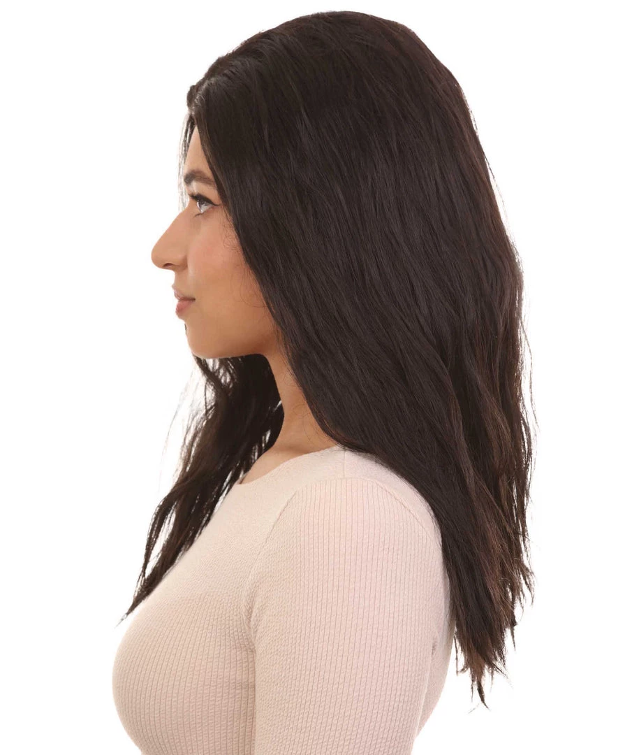 HPO Women's Fighting Character Wig | Black Wigs | Premium Breathable Capless Cap 3 HPO Women's Fighting Character Wig | Black Wigs | Premium Breathable Capless Cap