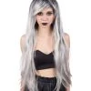 BC Grey Shadow | Women's Grey Color Straight Long Length Trendy Grey Shadow Wig