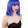 BC Adult Women's Multi Color Straight Shoulder Length Trendy Bob Wig