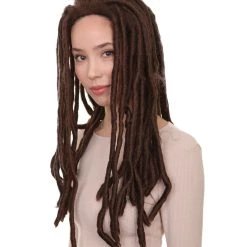 HPO Women's TV Movie Wig | Ash Brown Wigs | Premium Breathable Capless Cap