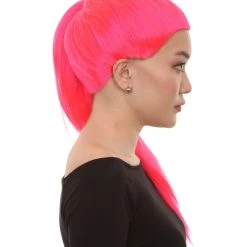 HPO Snger Womens Wig | Blond Pop Star One Side Ponytail Celebrity Wig | Premium Breathable Capless Cap 34 HPO Snger Womens Wig | Blond Pop Star One Side Ponytail Celebrity Wig | Premium Breathable Capless Cap