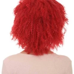 HPO Women's Womens 80's Disco Diva Party Wig | Red Rock / Disco Wigs | Premium Breathable Capless Cap