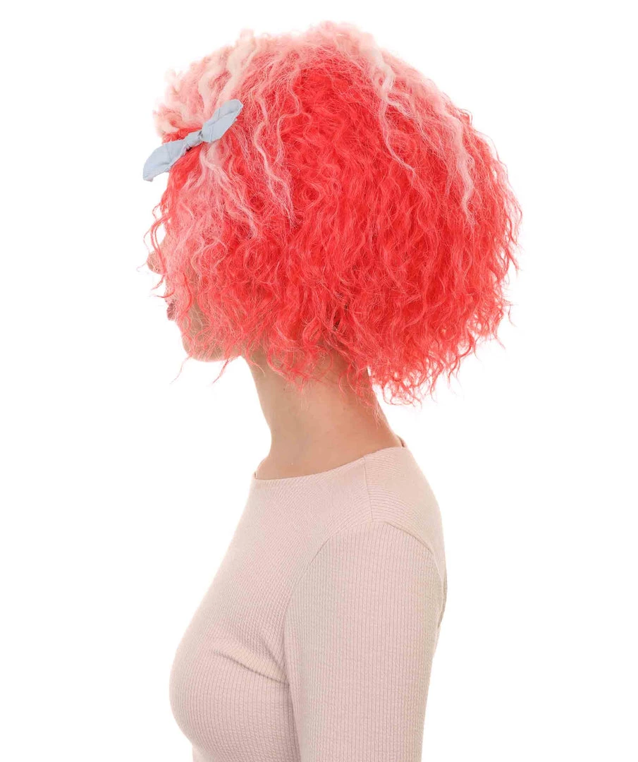 HPO Womens Pink White Ombre Doll Curly Wig | Ombre Fashion Wigs | Premium Breathable Capless Cap 3 HPO Womens Pink White Ombre Doll Curly Wig | Ombre Fashion Wigs | Premium Breathable Capless Cap