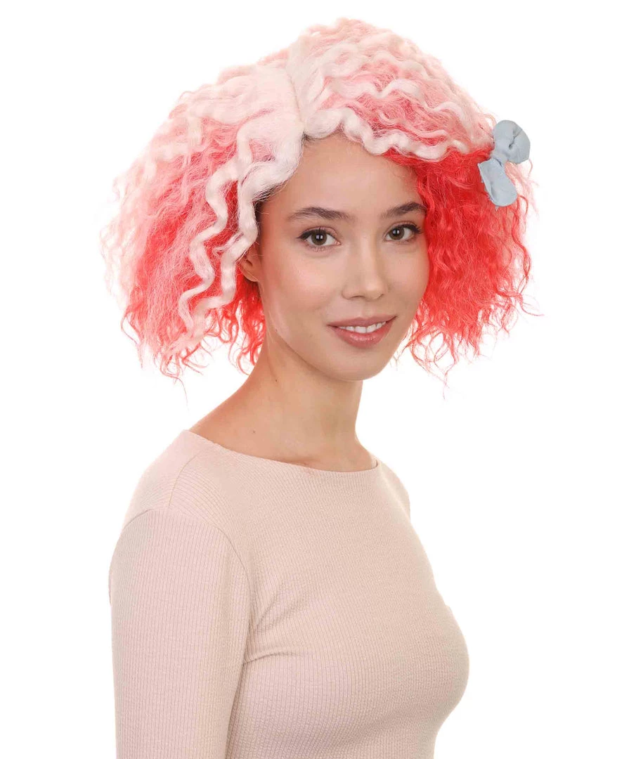 HPO Womens Pink White Ombre Doll Curly Wig | Ombre Fashion Wigs | Premium Breathable Capless Cap 6 HPO Womens Pink White Ombre Doll Curly Wig | Ombre Fashion Wigs | Premium Breathable Capless Cap
