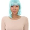 HPO Womens Manga Anime Wig | Blue Cosplay TV/Movie Wigs | Premium Breathable Capless Cap