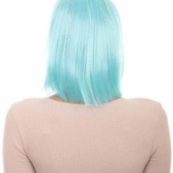 HPO Womens Manga Anime Wig | Blue Cosplay TV/Movie Wigs | Premium Breathable Capless Cap