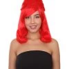 HPO 60's Bouffant Womens Wig | Red Vintage Wig | Premium Breathable Capless Cap Women's