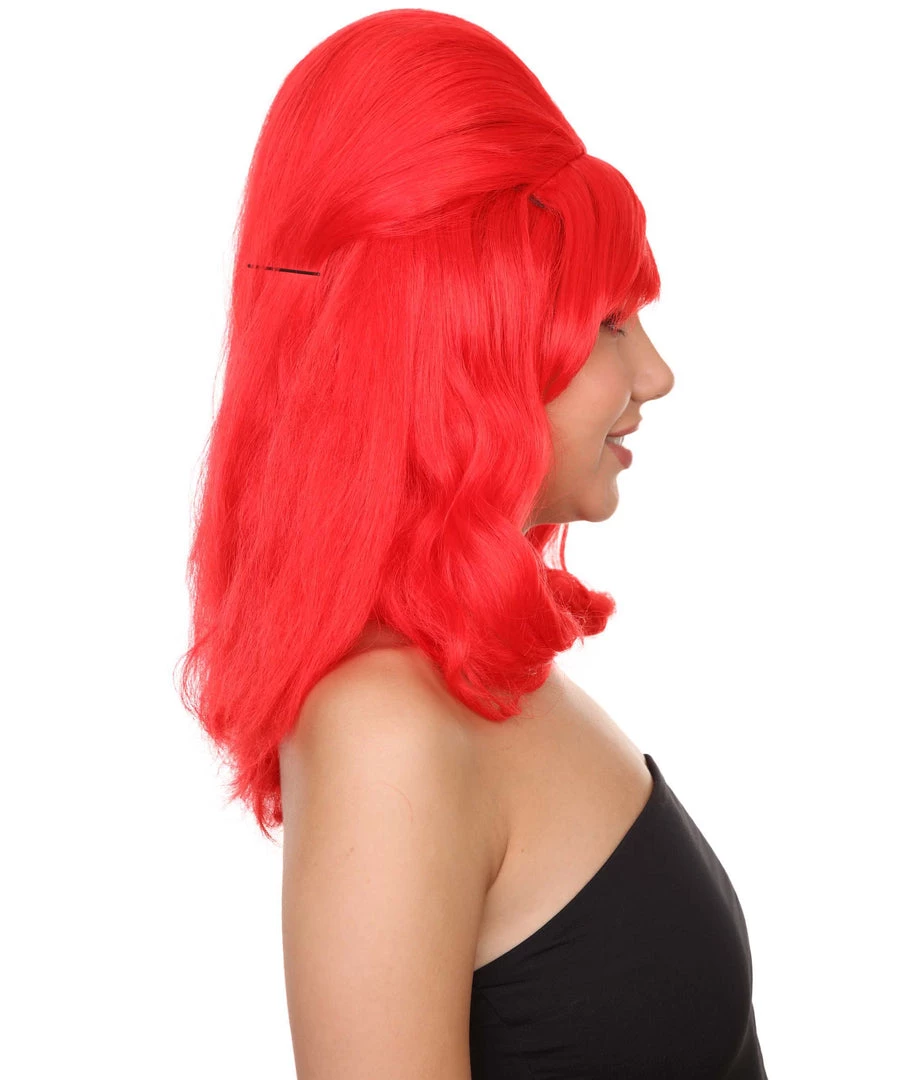 HPO 60's Bouffant Womens Wig | Red Vintage Wig | Premium Breathable Capless Cap Women's 5 HPO 60's Bouffant Womens Wig | Red Vintage Wig | Premium Breathable Capless Cap Women's