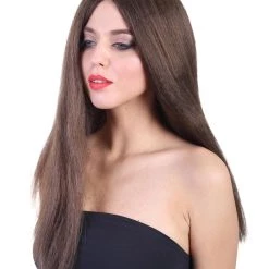 HPO Womens Brown Witch Wig | Horror Character Cosplay Halloween Wig | Premium Breathable Capless Cap 12 HPO Womens Brown Witch Wig | Horror Character Cosplay Halloween Wig | Premium Breathable Capless Cap