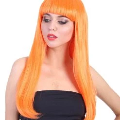 HPO Women's Long Length Party Girl Wig - Multiple Colors Synthetic Fiber Hair